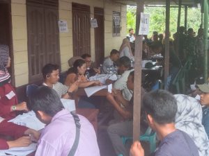 Bangko Pusaka Sedang Menerima Dana Kompensasi Dari PT Elnusa Masik Tetap Di Kapospol Balam Km 8