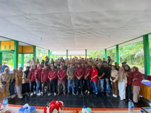 Sambut Harlah Pancasila Mahasiswa Polbeng Kunjungi Desa Pambang Pesisir