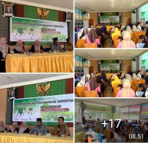 Pemerintah Desa Sebauk Adakan Gerakan Bulan Penimbangan Serentak Sekabupaten Bengkalis tahun 2024