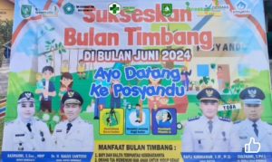 Pemdes Sukamaju Adakan Gerakan Bulan Penimbangan Serentak Sekabupaten Bengkalis tahun 2024