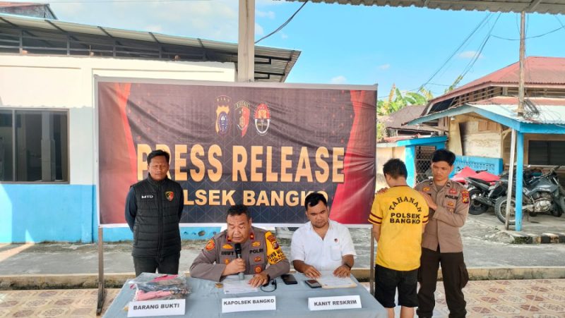 Pres Liris Polsek Bangko Tindak Pidana Pencabulan Terhadap Anak Kandungnya