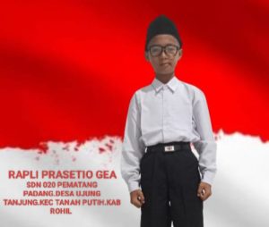 Ikut Pawai Tujuh Belasan, Siswa Kelas 6 SD di Rohil Ingin Mengabdi kepada Negara
