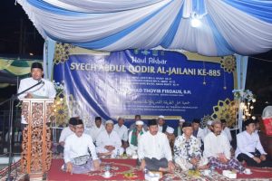 Pjs Bupati Bengkalis Hadiri Haul Akbar Syekh Abdul Qodir Al-Jailani Ke-885 Tahun, di Desa Pedekik