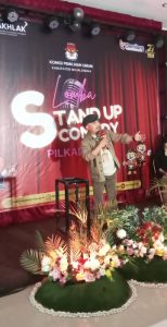 Melalui Stand Up Comedy, KPU Majalengka Tarik Minat Kepemiluan Pemilih Muda