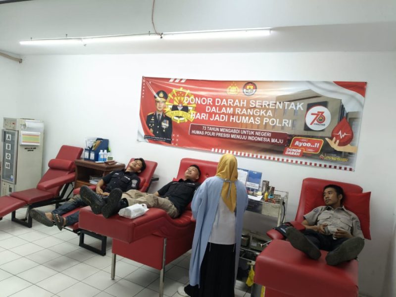 Polres Majalengka Kerjasama PMI Gelar Doroh Darah