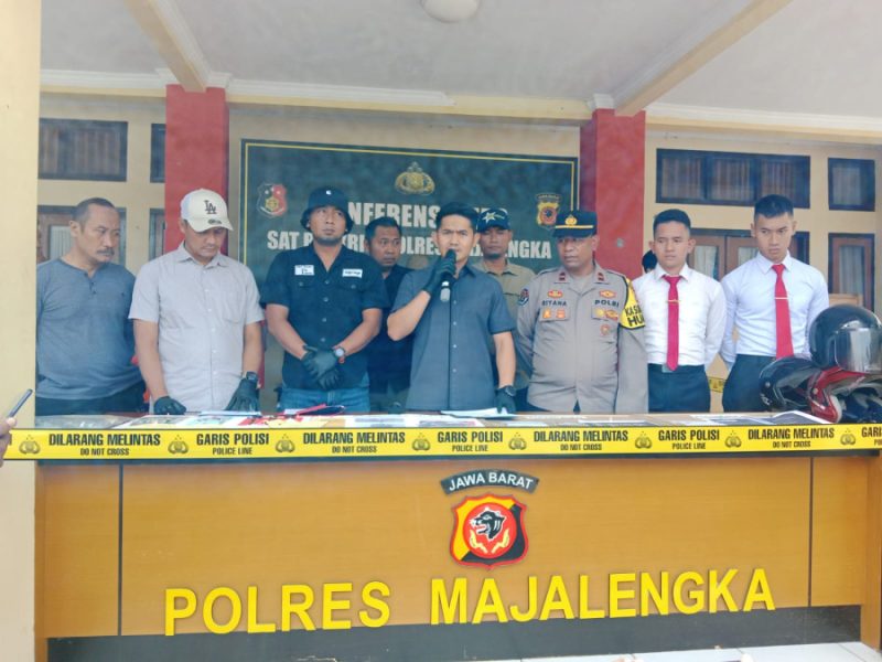 Sat Reskrim Polres Majalengka Ungkap 4 Pelaku Komplotan Modus Pecah Kaca