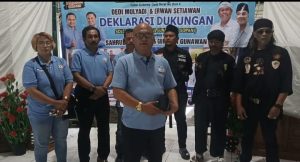 Relawan PROGRAM, Pusaka Jawara, Sinar Banten Pacira, Gajah Putih Pacira, BMW, PWP, Deklarasi Dukung Sahrul Gunawan