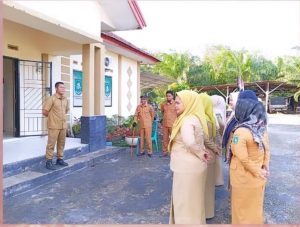 Apel Pagi Pemerintah Desa Bantan Tua Ingatkan Kedisplinan dan Jaga Kebersihan