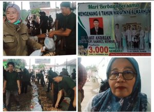 Orang Tua Almarhum M Ravi Andrian Bagikan 3.000 Ribu Paket Sembako Kepada Masyarakat Lubuklinggau