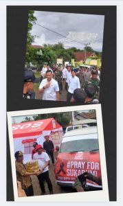 Ketua PSI DPD Kota Sukabumi dan Wakil Presiden RI Meninjau Langsung Pemberian Bantuan kepada Korban Pergerakan Tanah