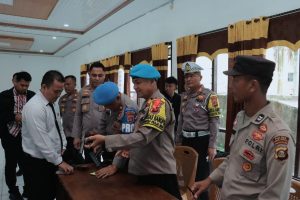 Polres Lubuk Linggau Adakan Kegiatan Pemerikasaan Senjata Api