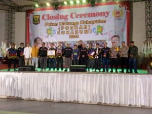 Closing Ceremony PORKAB SUKABUMI 2024, Bupati,Marwan Hamami Sampaikan Infrastruktur Fasilitas Olahraga (GOR) Kedepannya Harus Ada di Setiap Kecamatan