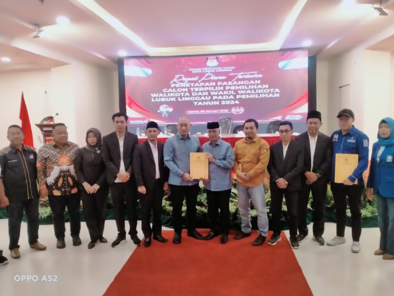 KPU Kota Lubuk Linggau Gelar Rapat Pleno Terbuka Penetapan Calon Terpilih Walikota dan Wakil Walikota Lubuk Linggau