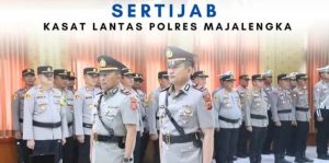 Kapolres Majalengka Pimpin Serah Terima Jabatan Kasat Lantas Polres Majalengka