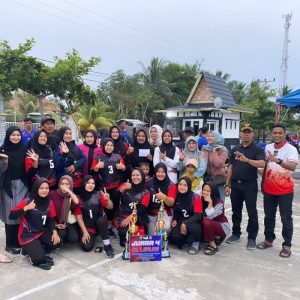 Turnamen Bola Volly Bermasa Cup Tingkat Kecamatan Bantan, Desa Bantan Tua Putra Juara 2 dan Putri Juara 4