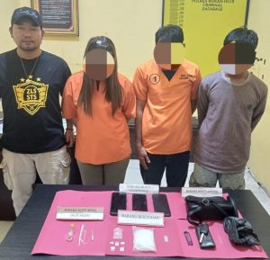 Sat Res Narkoba Polres Rokan Hilir  Mengungkap Kasus Narkoba di Pematang Binjai, 3 Orang Ditangkap