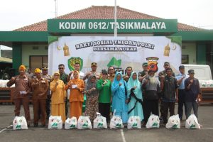 Kodim 0612/Tasikmalaya Bersama Polres Tasikmalaya Kota dan PT. Nukar Gelar Bakti Sosial