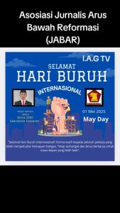 Wakil Ketua DPRD Kabupaten Sukabumi Teddy Setiadi Ucapkan Selamat Hari Buruh Internasional
