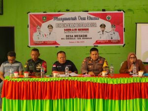 Pj Kepala Desa Meskom Pimpin Sosialisasi dan  Pembentukan Koperasi Merah Putih