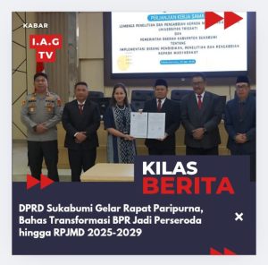DPRD Sukabumi Gelar Rapat Paripurna, Bahas Transformasi BPR Jadi Perseroda hingga RPJMD 2025-2029