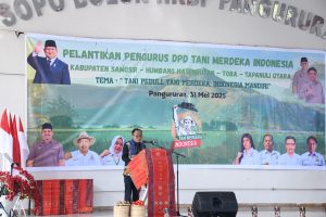 DPD TMI KABUPATEN SAMOSIR DILANTIK, WAKIL BUPATI SAMOSIR  MINTA PENGURUS BARU PERJUANGKAN KESEJAHTERAAN PETANI