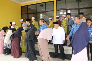 Wakil  Bupati Sambut Kedatangan Kafilah Paluta STQH Ke XIX Tingkat Prov SU