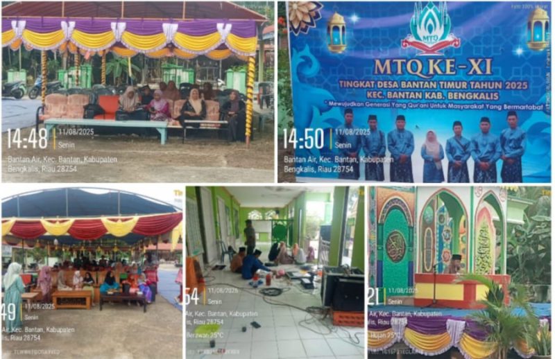 MTQ Tingkat Desa Bantan Timur  Ke – XI Tahun 2025 Resmi Di Buka Camat Bantan Rafli Kurniawan, S.IP, M.SI