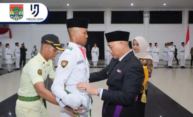Wali Kota Lubuklinggau Kukuhkan 76 Anggota Paskibraka untuk Upacara HUT RI ke-80